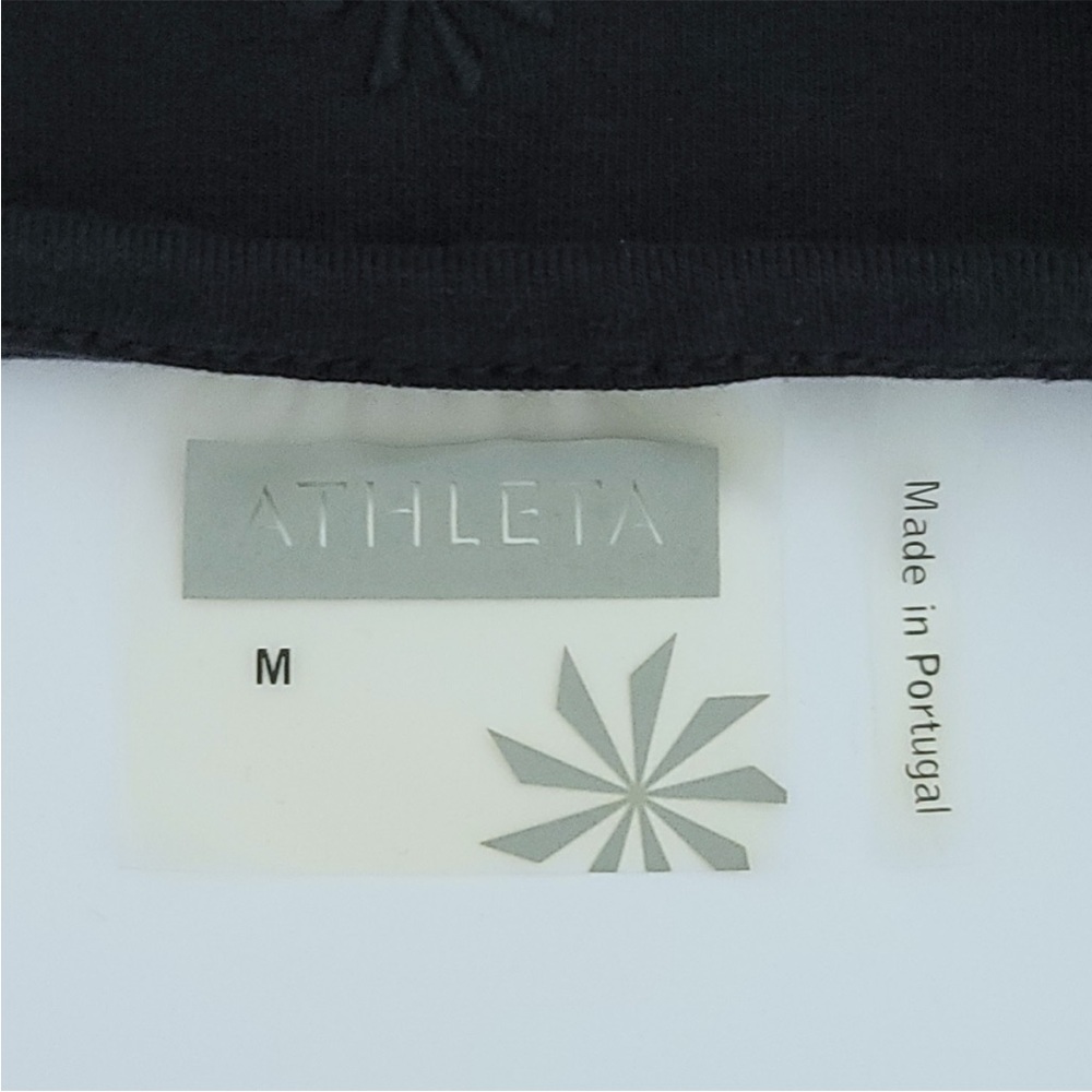 ATHLETA Black Organic Cotton Jersey Knit Sleeveless Tank Dress, hidden pocket, M - Picture 8 of 11